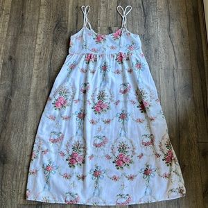 Victoria's Secret Floral Nightgown - White and Pink
